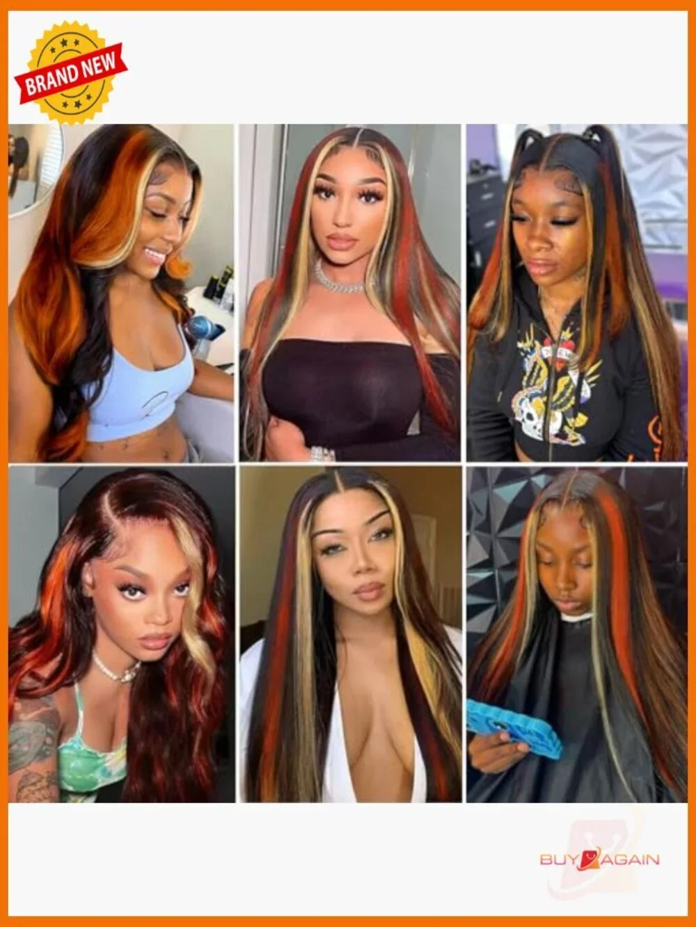 Straight Human Hair Lace Front Wig 13x4 180% Density Pre Plucked - Picture 6 of 6